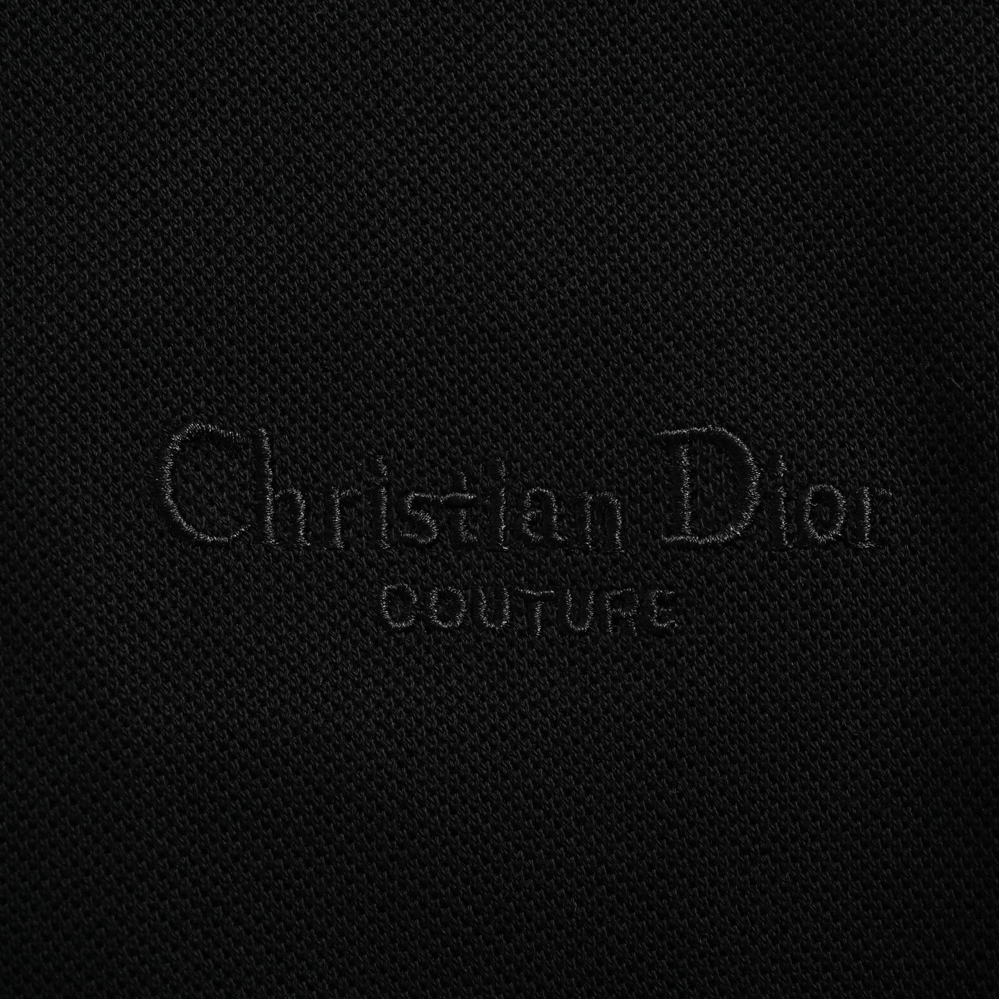 Dior 25ss signature letter embroidered Polo short sleeve