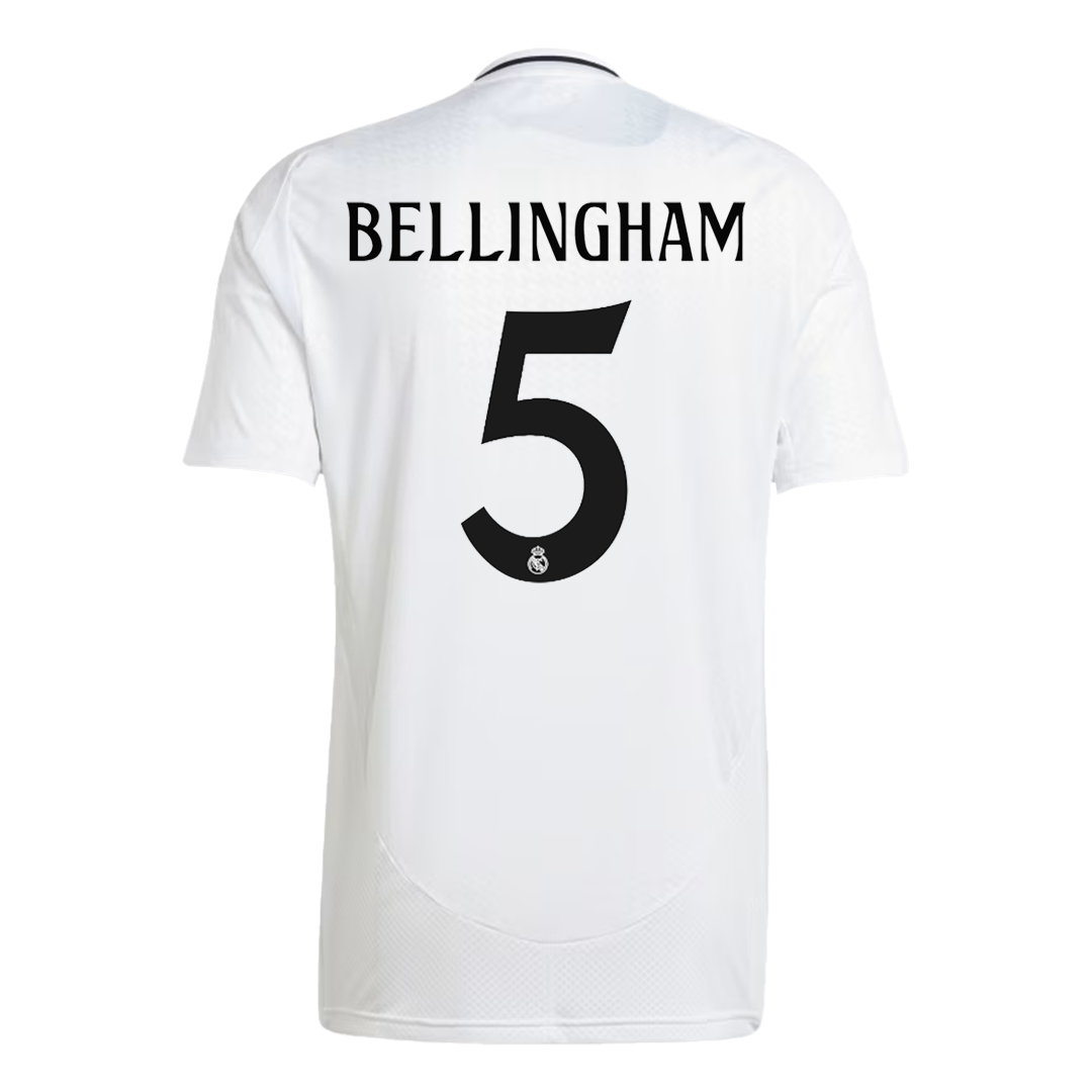 Real Madrid BELLINGHAM #5 Home Football Shirt 2024/25