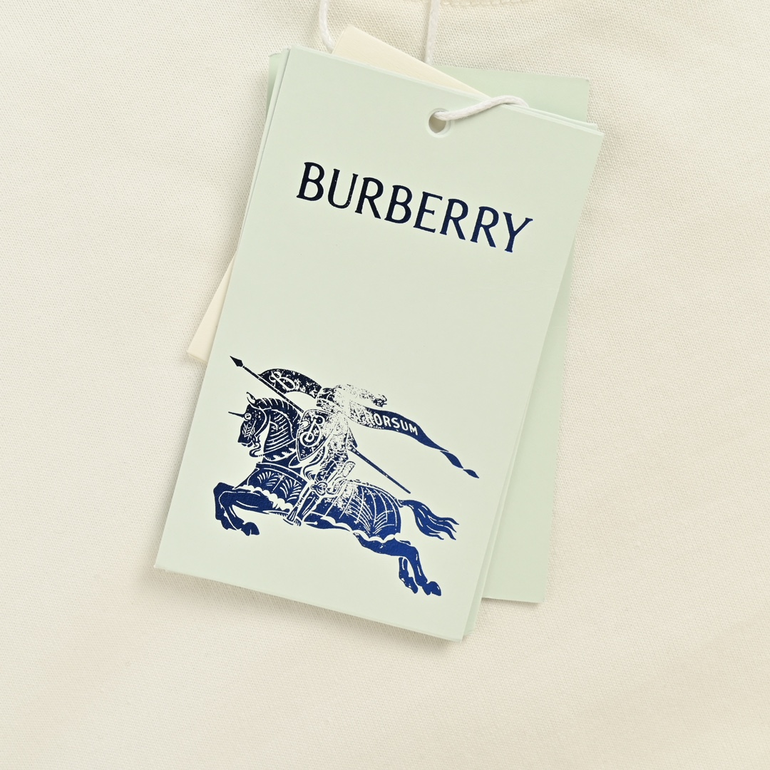 Burberry 24ss flocked fox print short sleeves