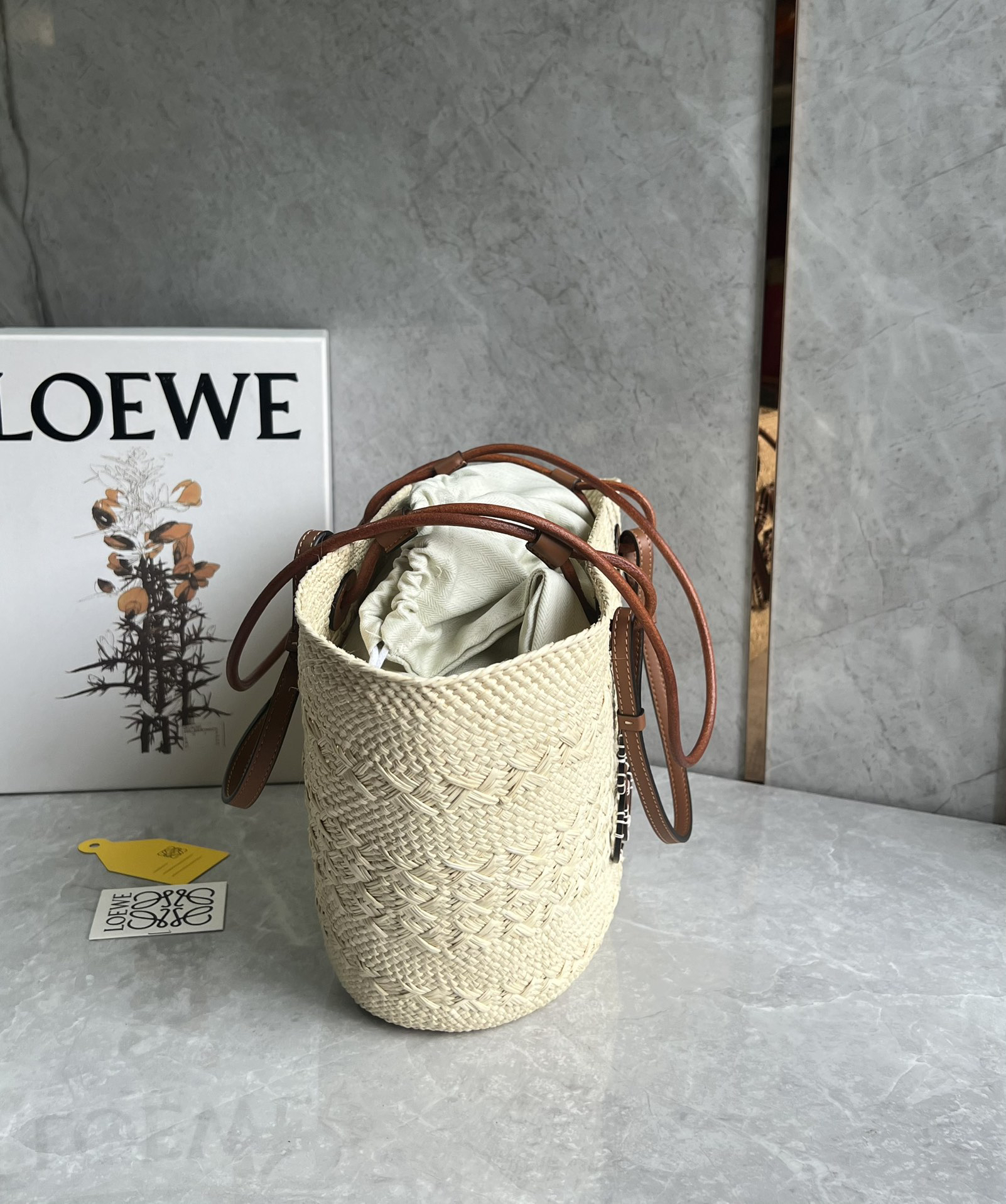 Loewe Anagram Basket Straw Bag 1001