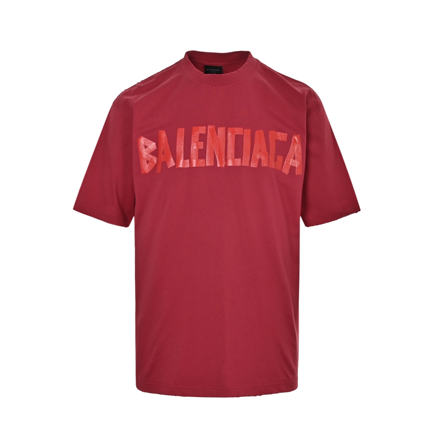 Balenciaga Masking Tape Printed Short Sleeve
