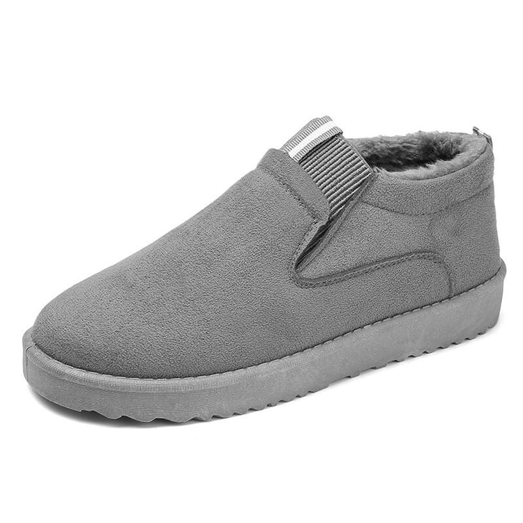 Men's Winter Plush Slip-On Snow Boots