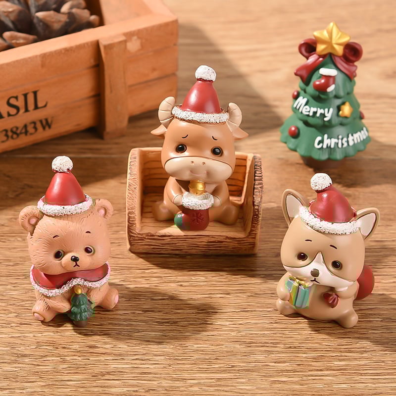 Handmade animal Santa ornaments 🎄 (48% off for Christmas🔥)