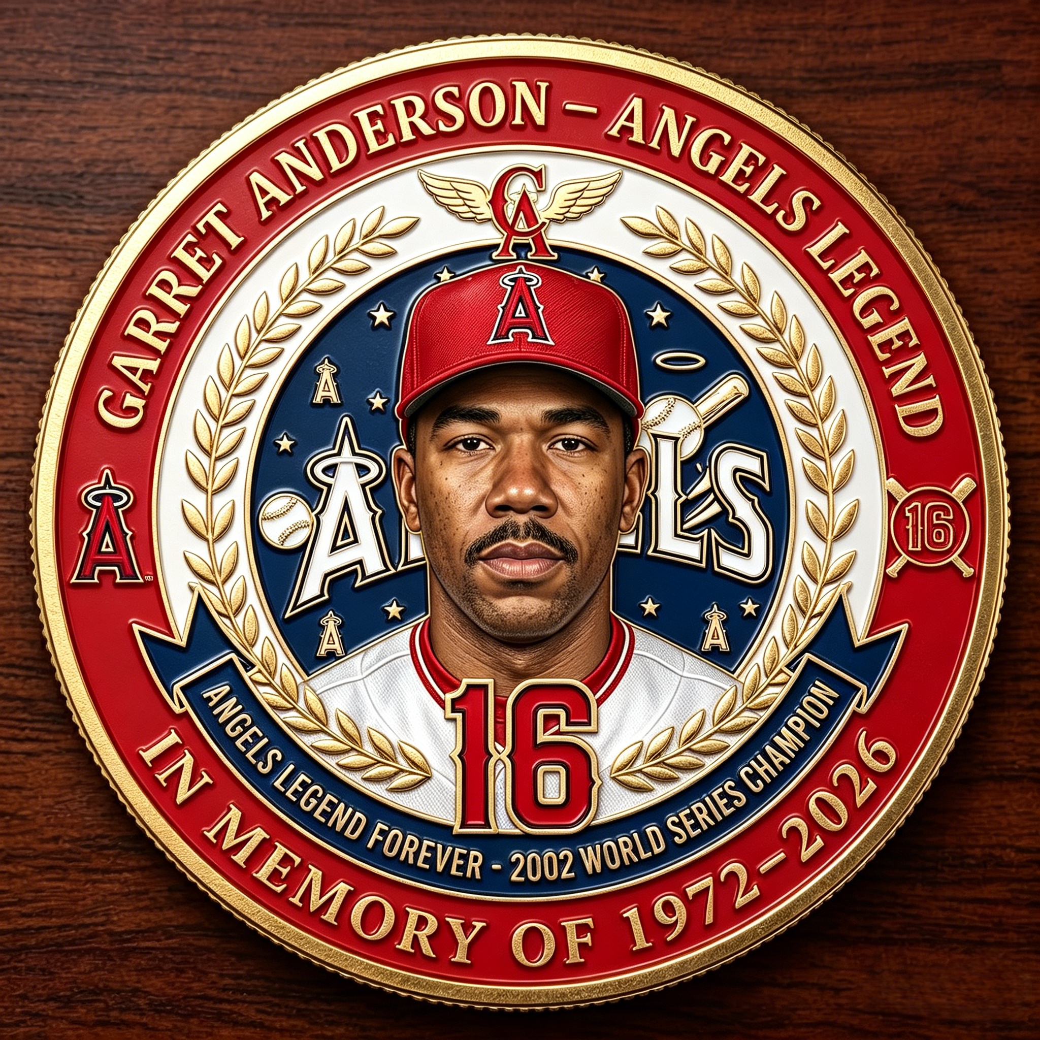 ⚾ Garret Anderson: Forever An Angel – Legends Memorial Coin 👼