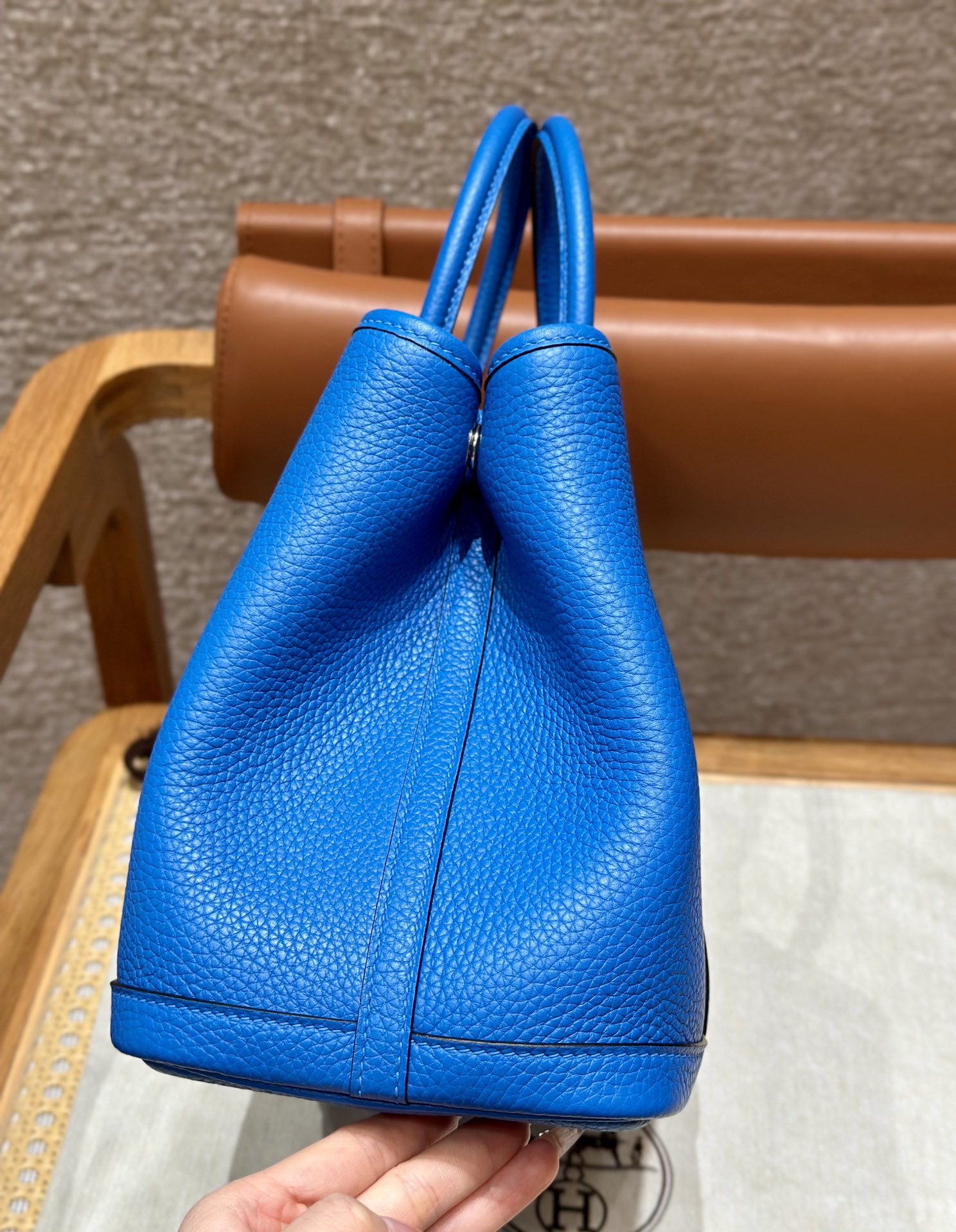 Hermes Garden party 30cm T7Blue Hydra (Handmade to order)