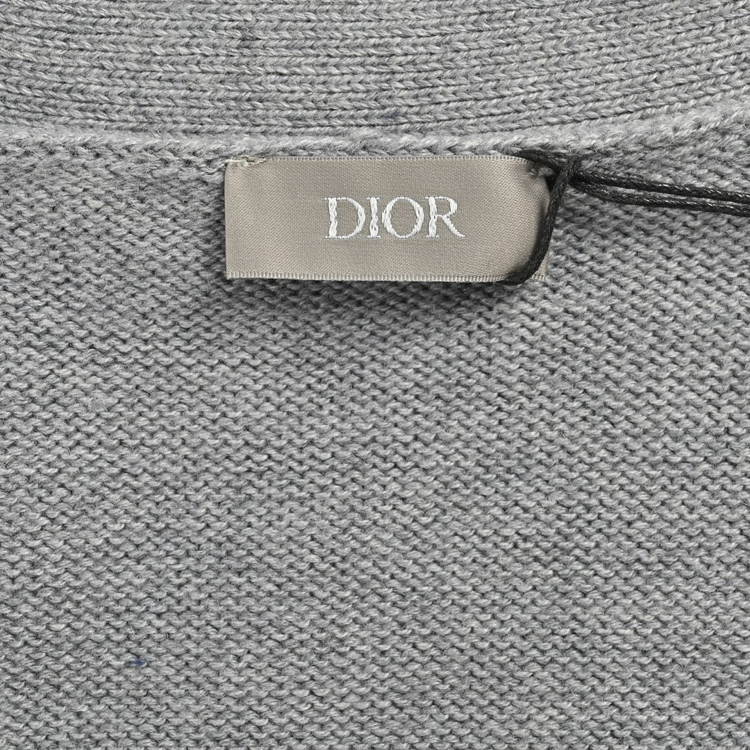 Dior 24Fw signature monogram embroidered cardigan sweater