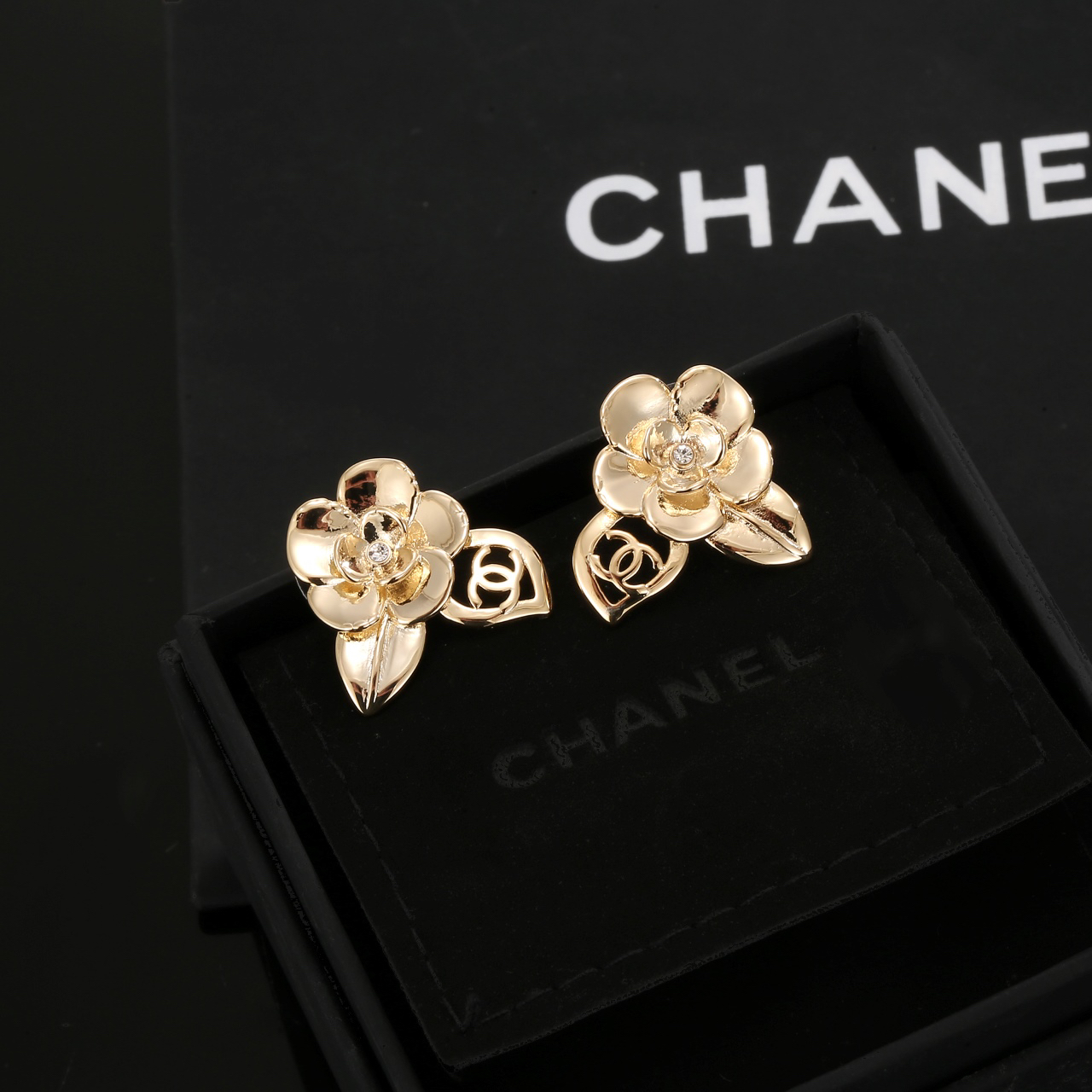 Chanel Camellia Earrings
