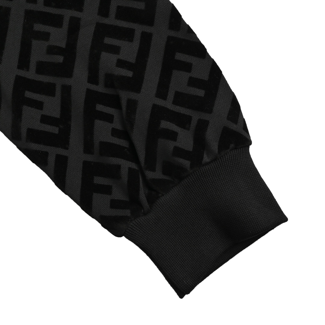 Fendi 24Fw FF flocked crewneck sweatshirt