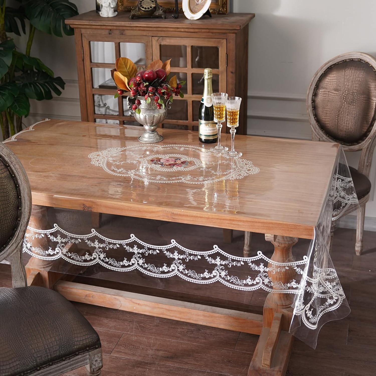 🔥ON SALE ALERT!🔥Clear Table Cover Protector Oil Spill Proof Vinyl PVC Tablecloths