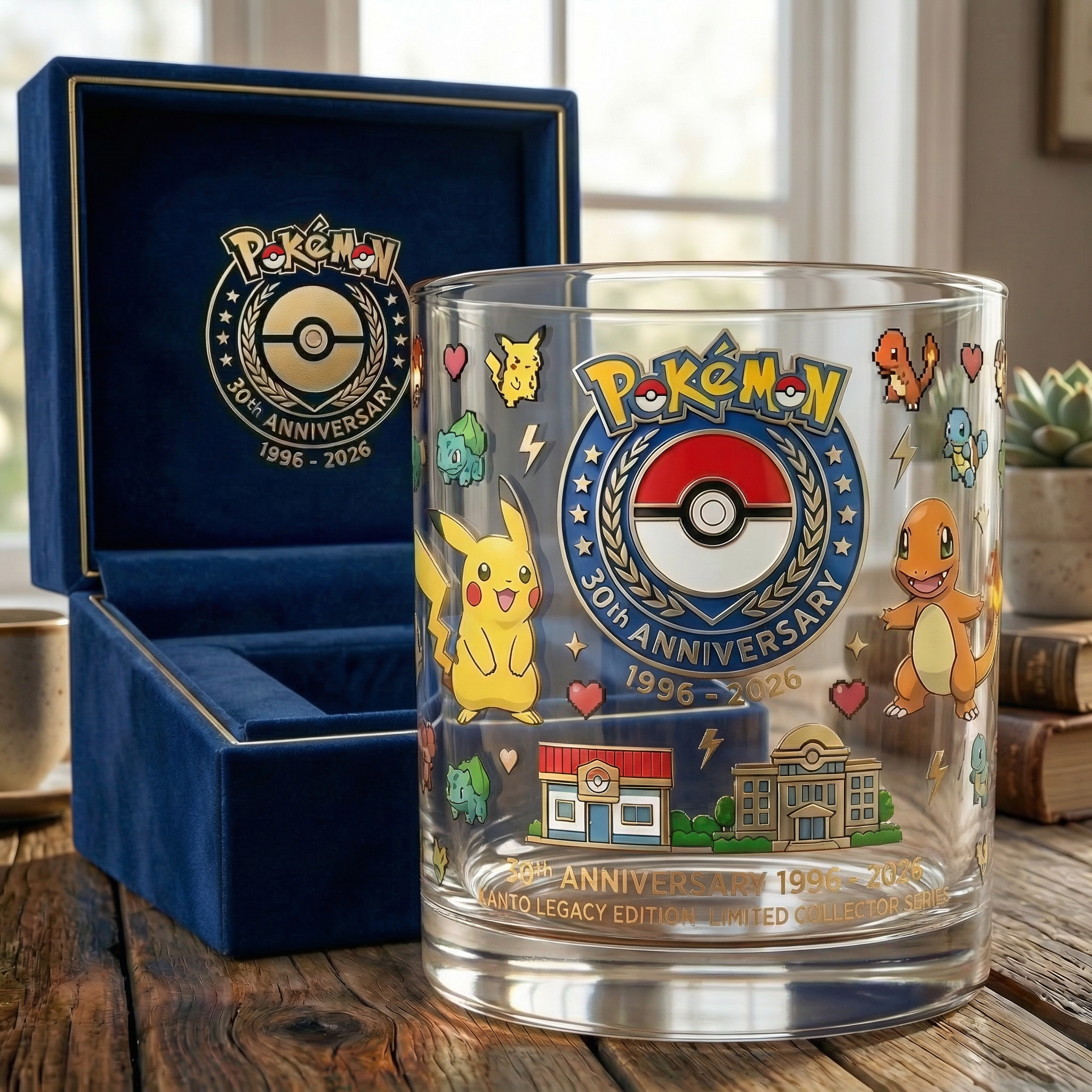 Pokémon 30th Anniversary Commemorative Whiskey Glass