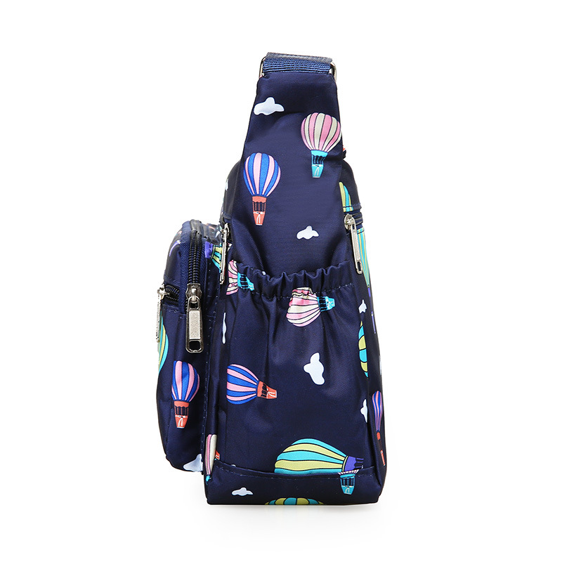 Fashion Printing Large Capacity Multi-Pocket Dry-Wet Separation Crossbody Bag