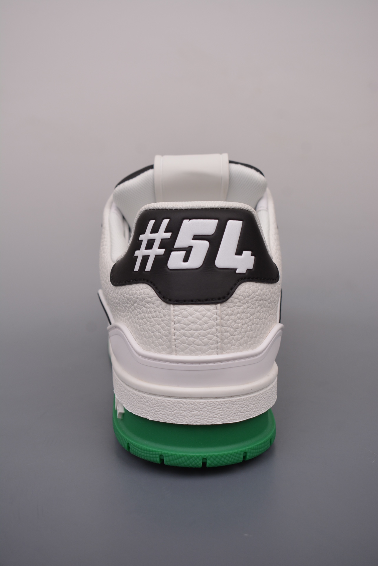 Louis Vuitton Trainer Sneaker Low Black, White and Green Signature Edition 1AD50D