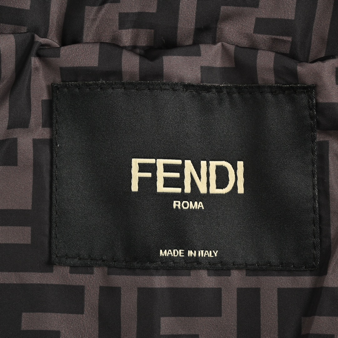 Fendi 24Fw FF full print patchwork cotton jacket