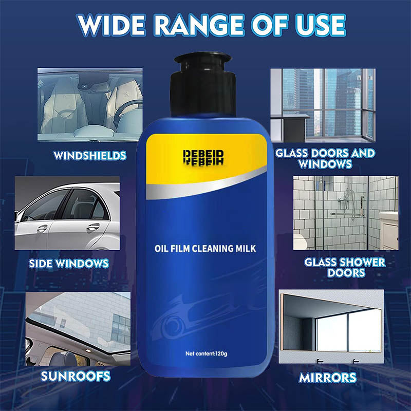 (🔥Last Day Promotion-SAVE 50% OFF)2023 New Upgrade Car Glass Oil Film Cleaner With Free Sponge ♻Safety and Long-term Protection♻ -BUY 2 GET 1 FREE!