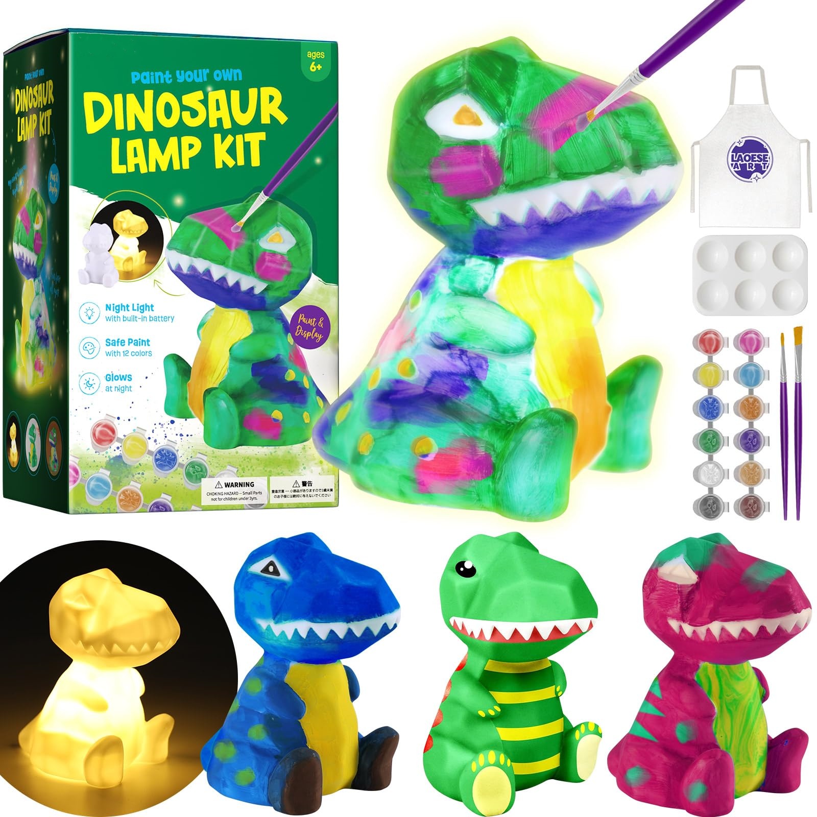 Paint Your Own Lamp Kit, Light up Art Supplies Arts & Crafts Kit