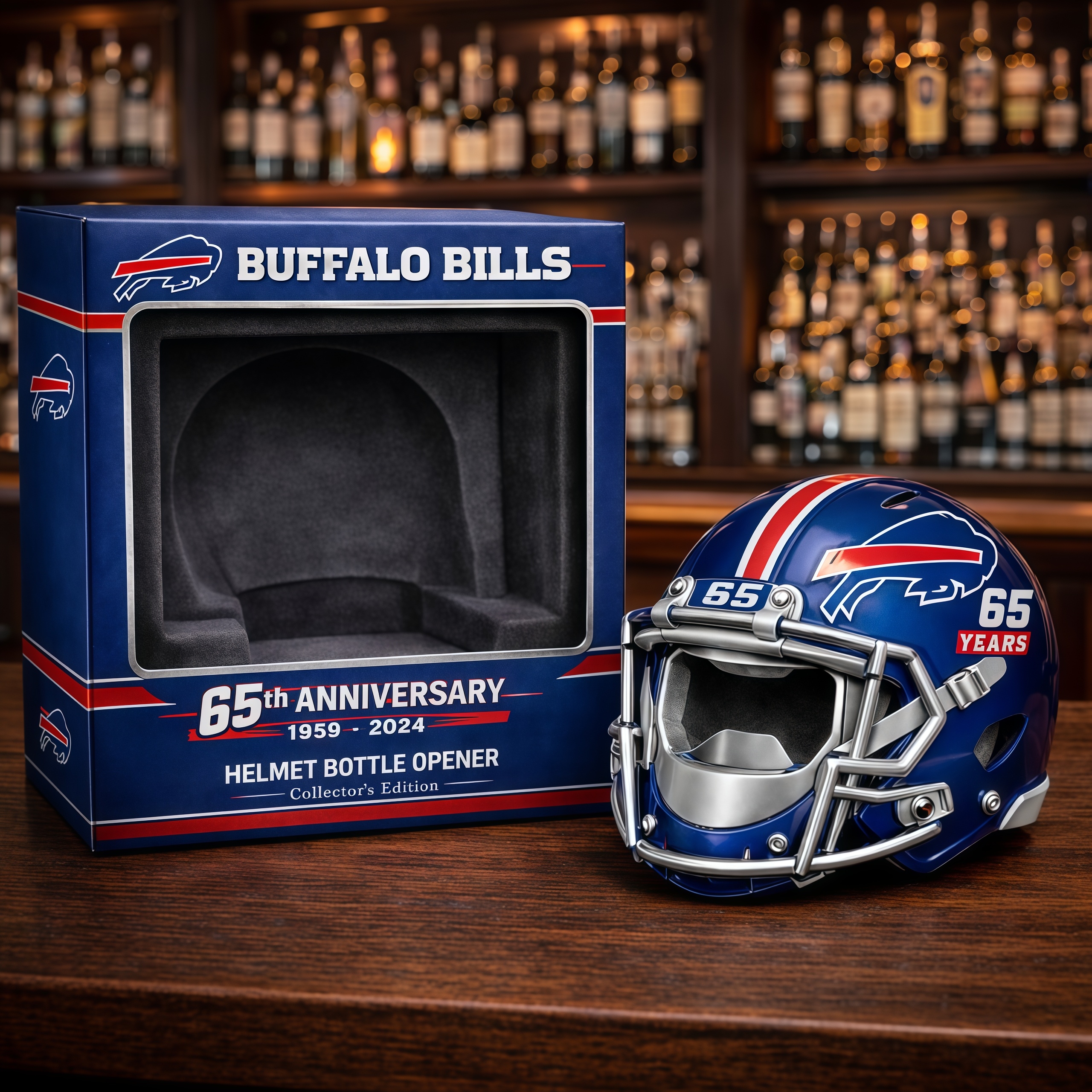 Buffalo Bills 65th Anniversary Bottle Opener