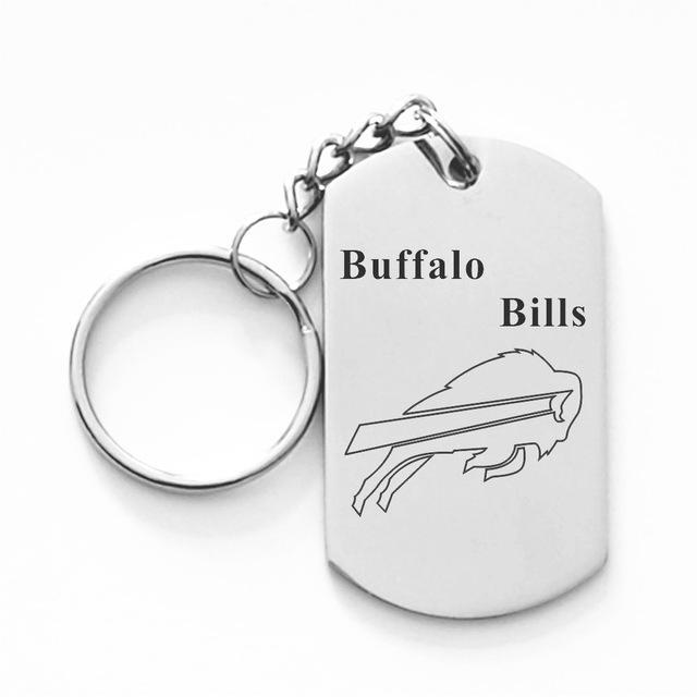 BUFFALO BILLS TITANIUM STEEL KEYCHAIN