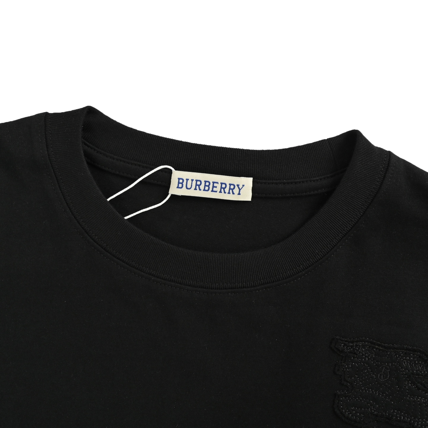 Burberry 25ss short-sleeved shirt with horse patch on the shoulder
