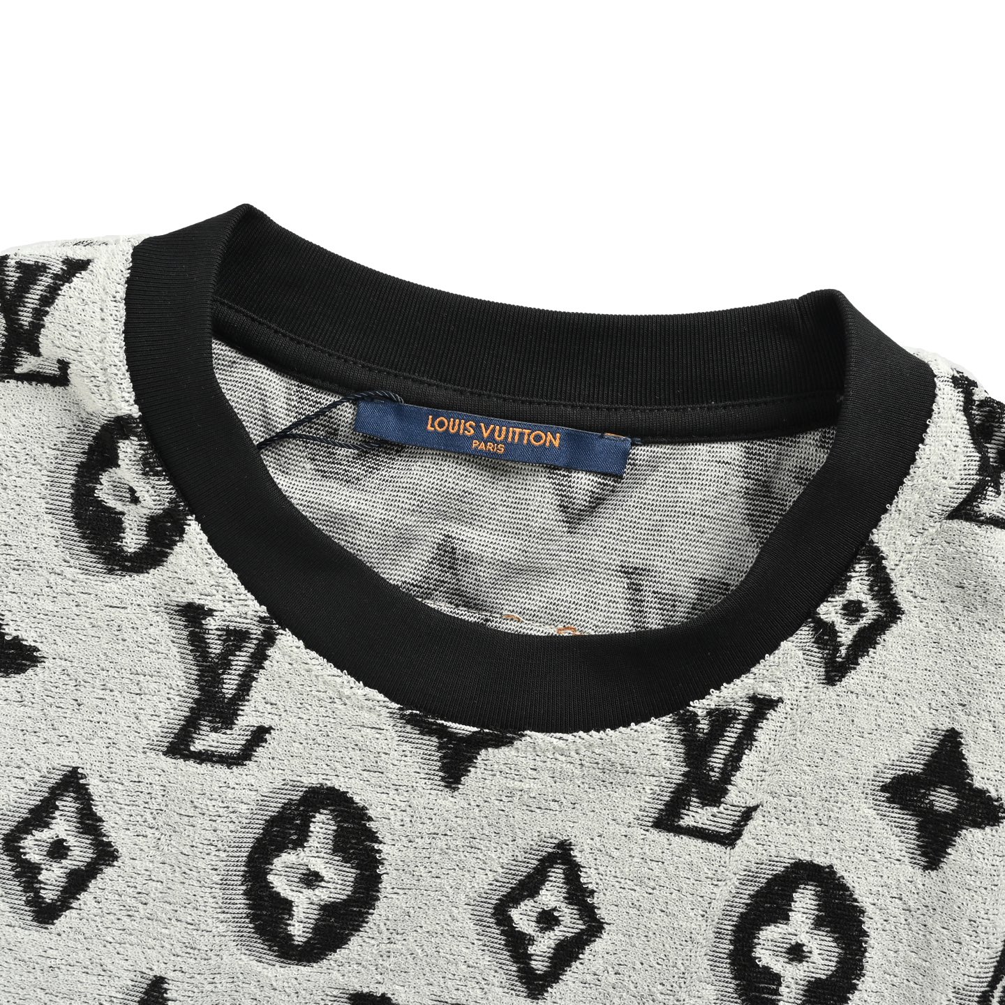 Louis Vuitton 25ss all-over monogram logo jacquard towel short-sleeved shirt
