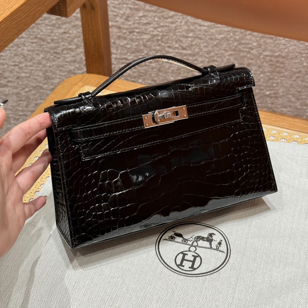 Hermes kelly mini1 89Noir (handmade to order)