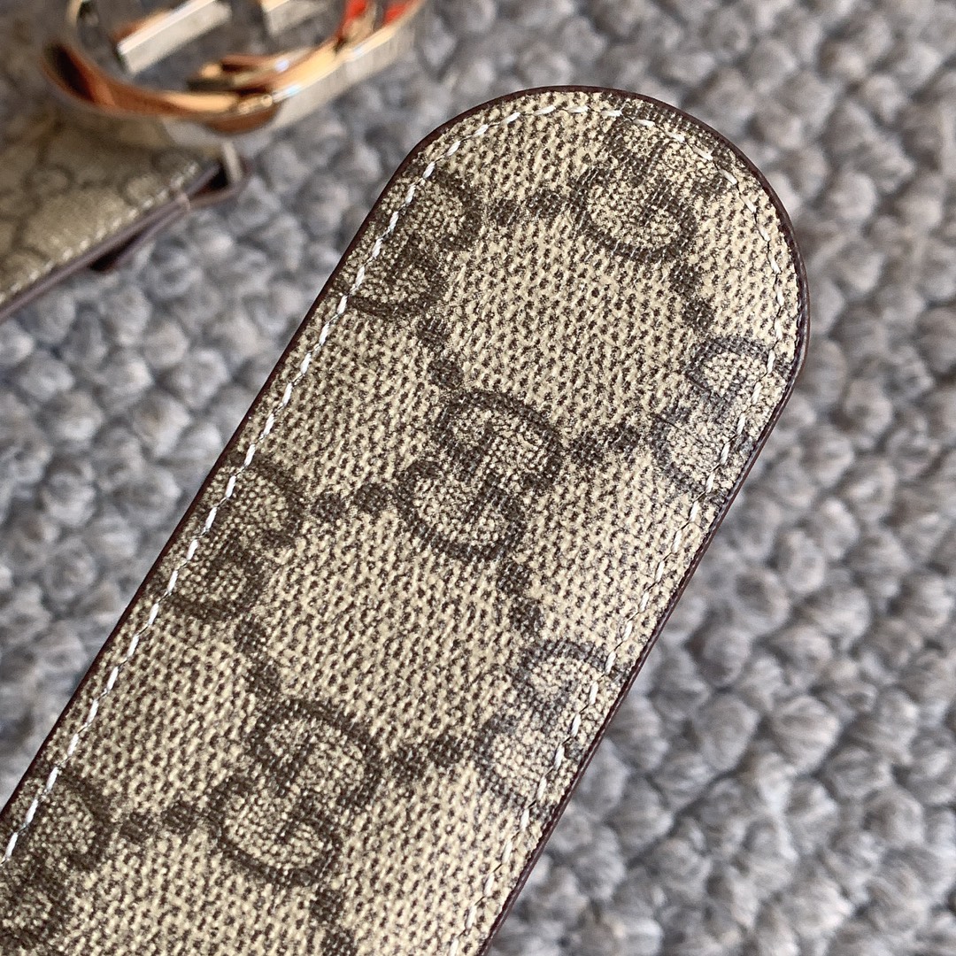 Gucci Marmont printed leather belt 4.0cm wide