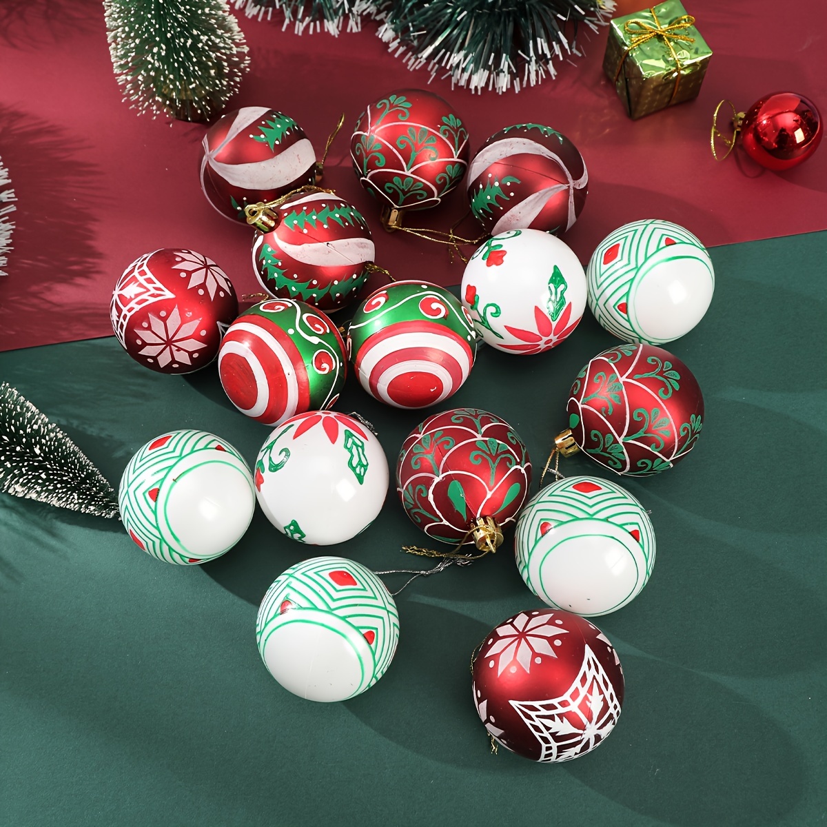🎄🎅2024 NEW - 16 PCS Christmas Balls Ornaments🔥Buy 2 Get 10% Off & Free Shipping