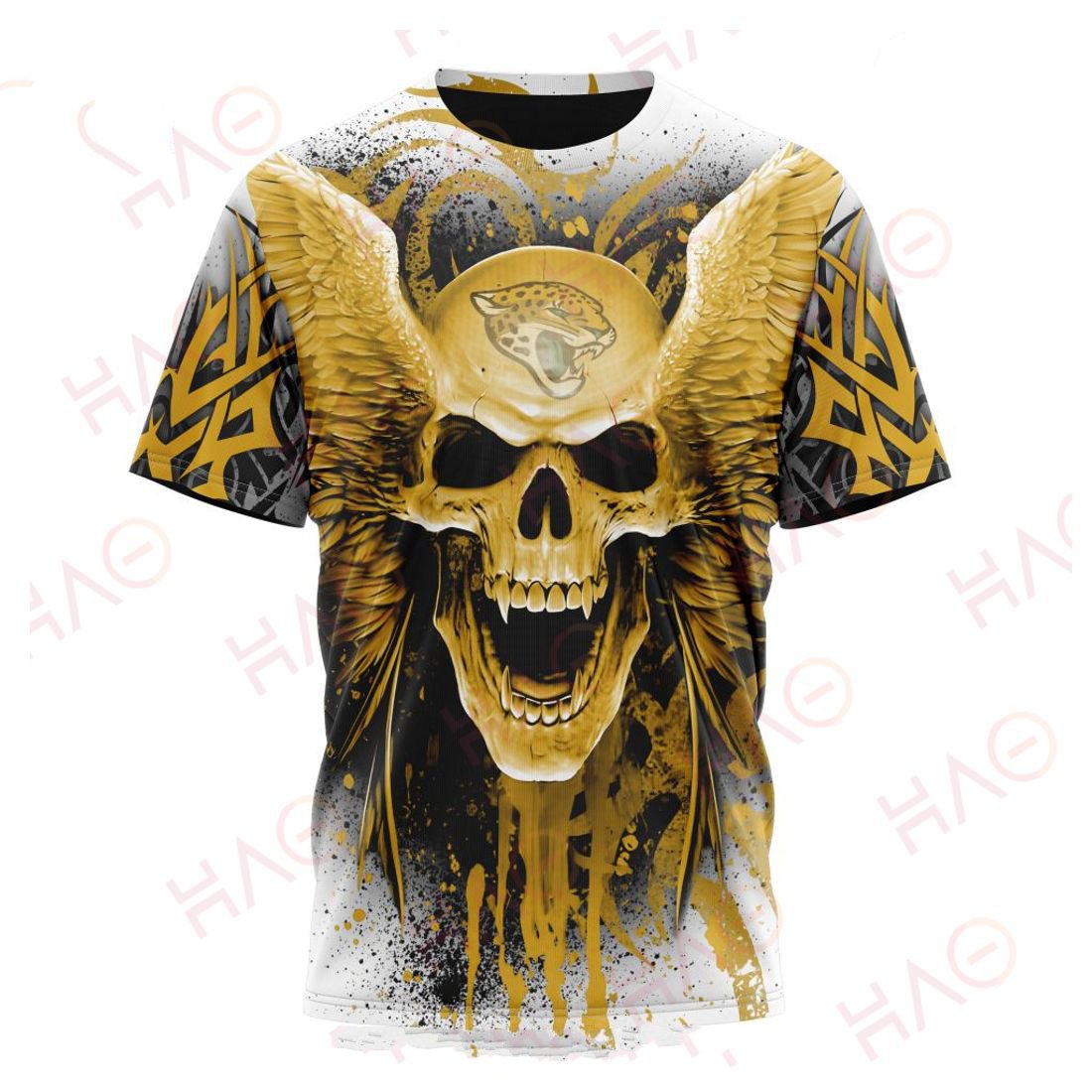 JACKSONVILLE JAGUARS 3D HOODIE SKULL ART