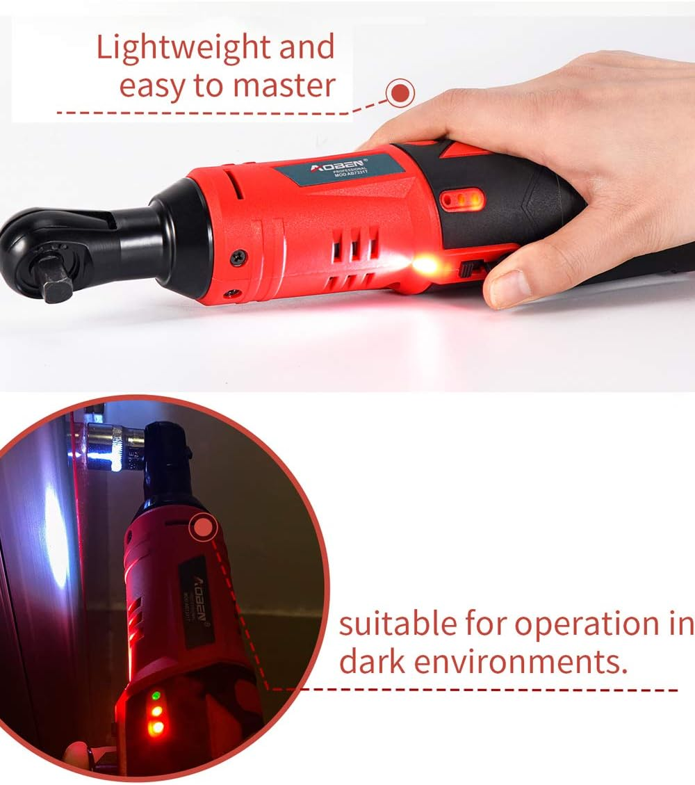 High-Torque Cordless Electric Ratchet Wrench