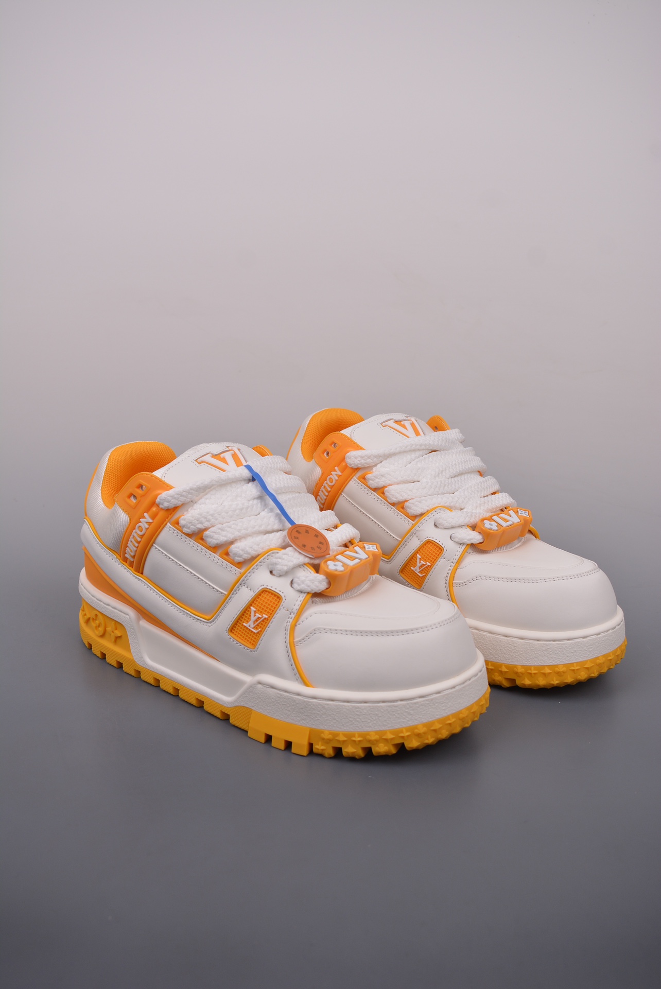 Louis Vuitton Trainer Maxi Low Sneaker white and yellow 1ACPQL