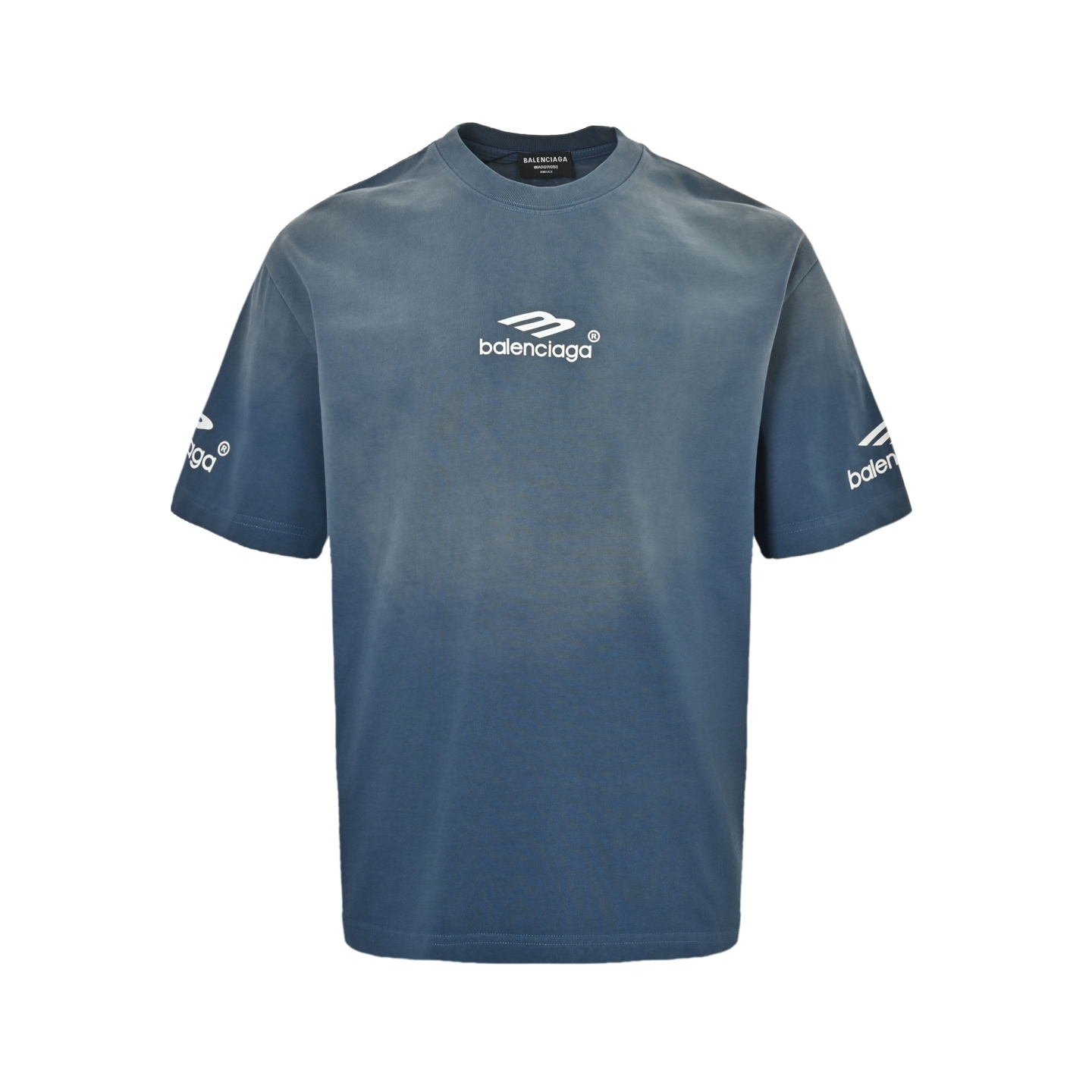 Balenciaga 25ss Ski Series 3M Print Washed Short Sleeve