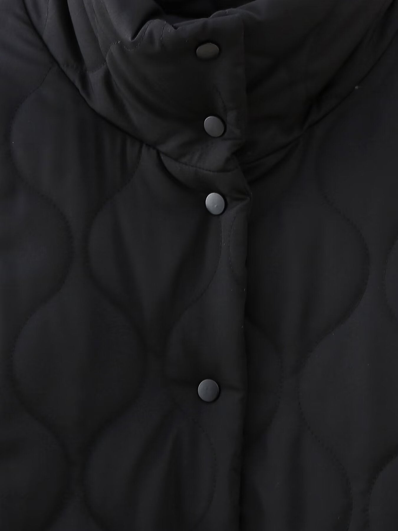 Spring Women Clothing Bowknot Pocket Decoration Stand up Collar Cotton Padded Coat