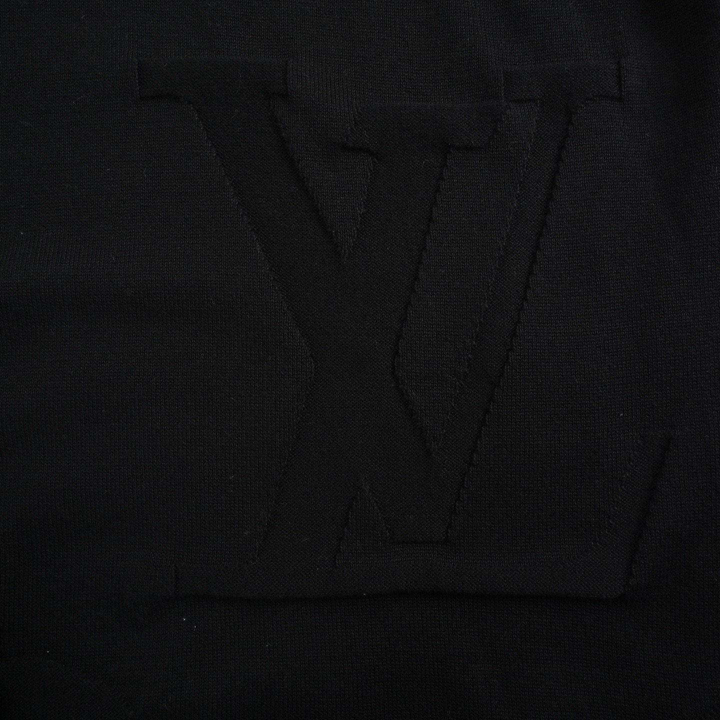 Louis Vuitton 25ss obscure monogram jacquard knit short sleeve