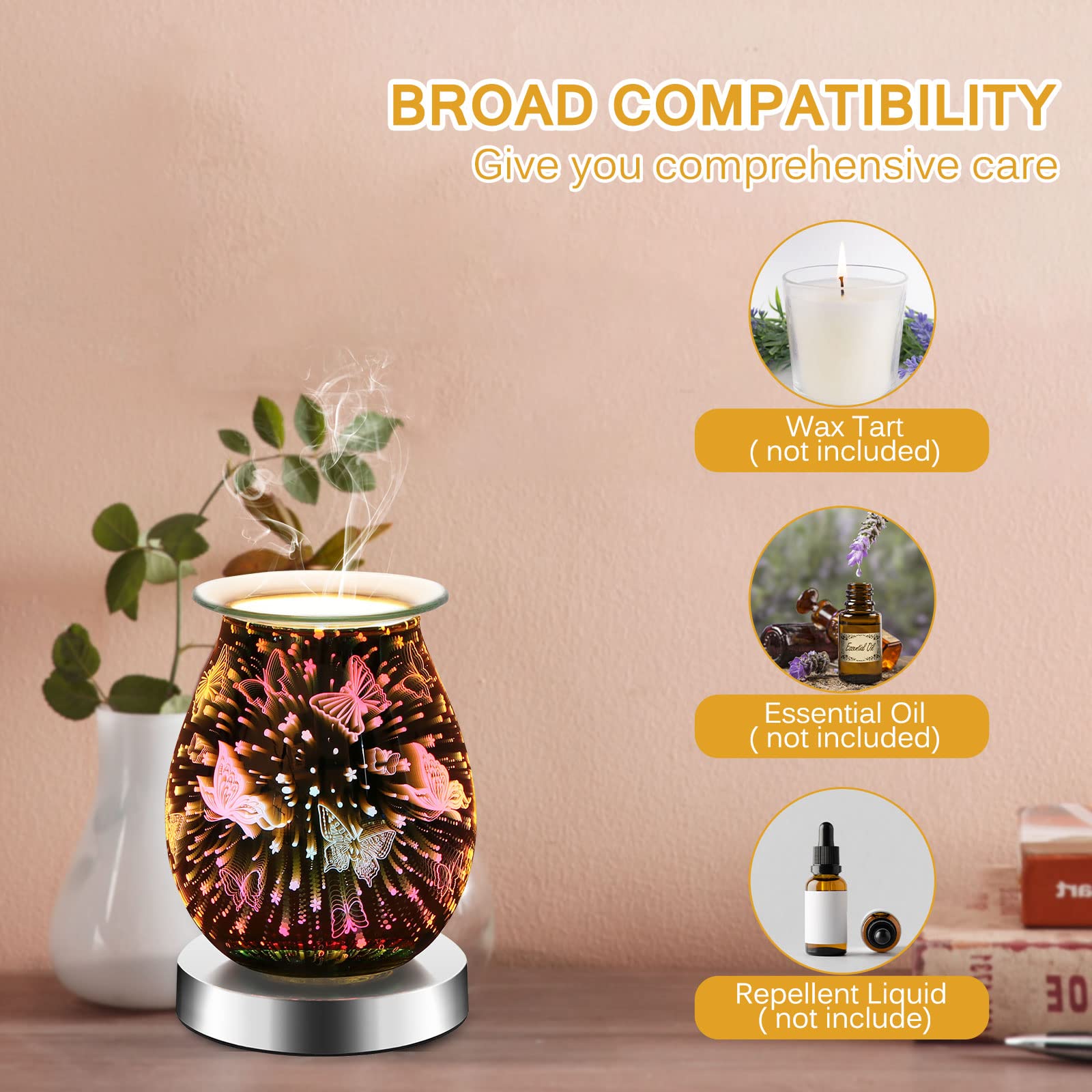 Custom 3D Glass Fireworks Aromatherapy Lamp - FREE SHIPPING