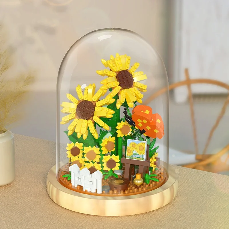 Flowers Bouquet Building Blocks Set