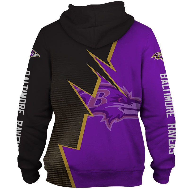 BALTIMORE RAVENS 3D HOODIE BBRR007