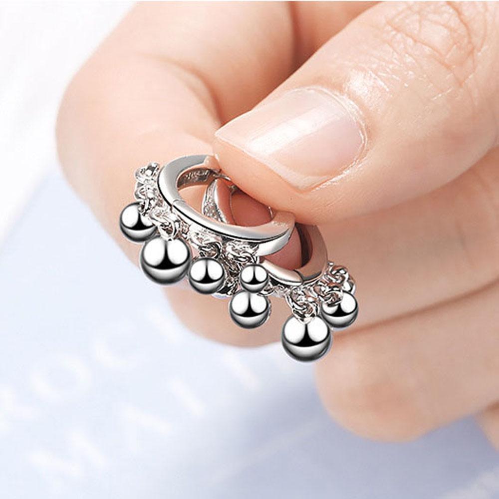round bead earrings