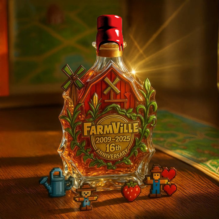 FarmVille 16th Anniversary Whisky Bottle
