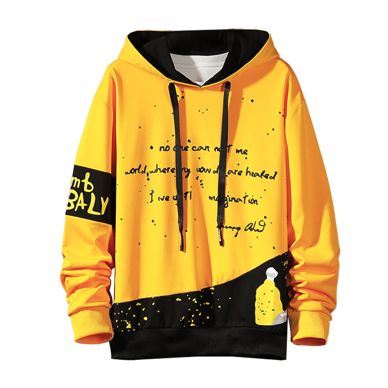 Loose Hooded Long Sleeve Sweater Men's Dress Men's Coat