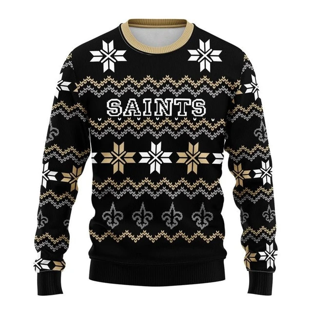 NEW ORLEANS SAINTS 3D CHRISTMAS HOODIE ABC04