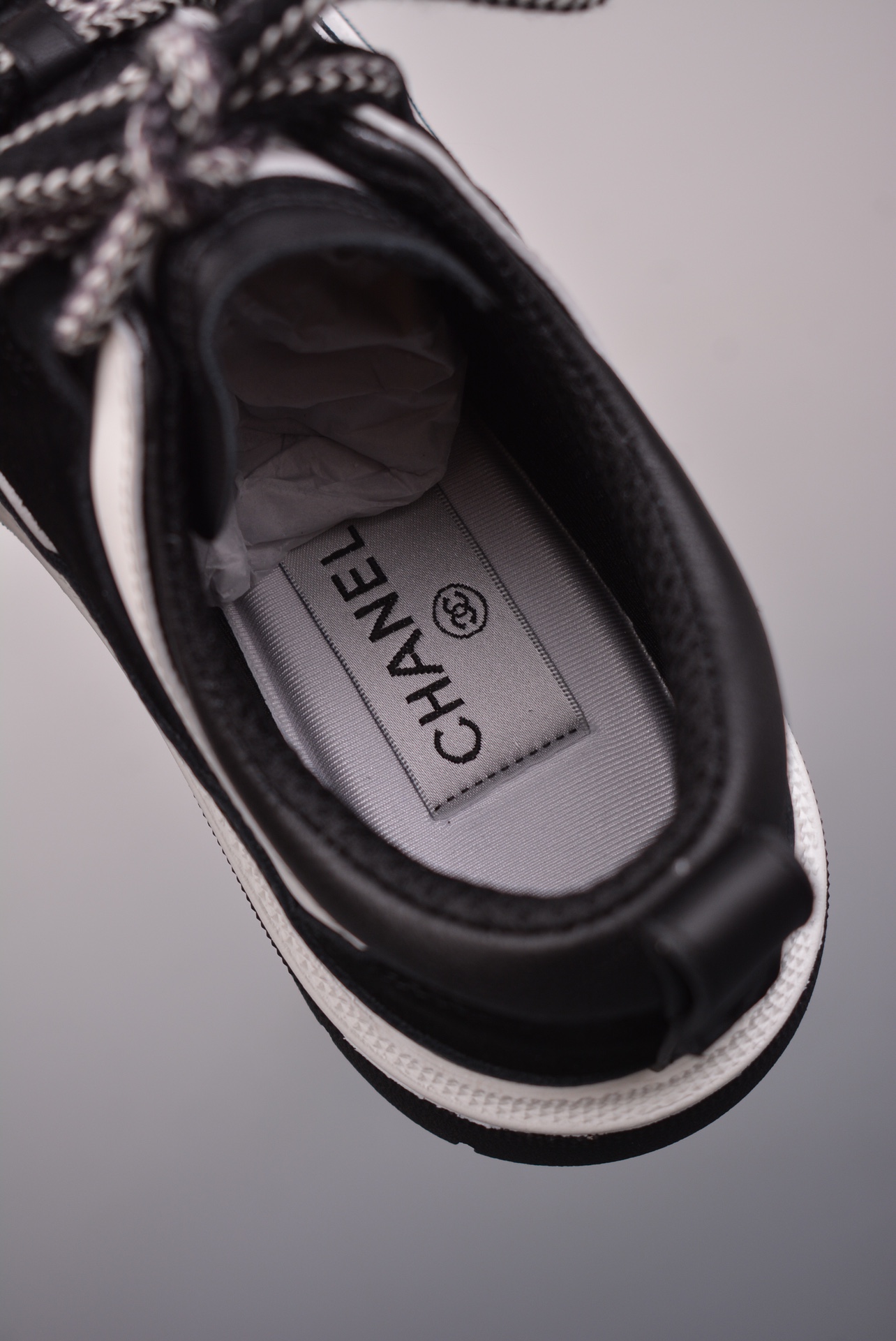 Chanel Cruise Logo Casual Low White Stripe
