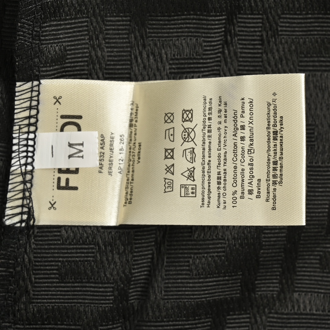 Fendi 24ss FF jacquard suit short-sleeved shirt