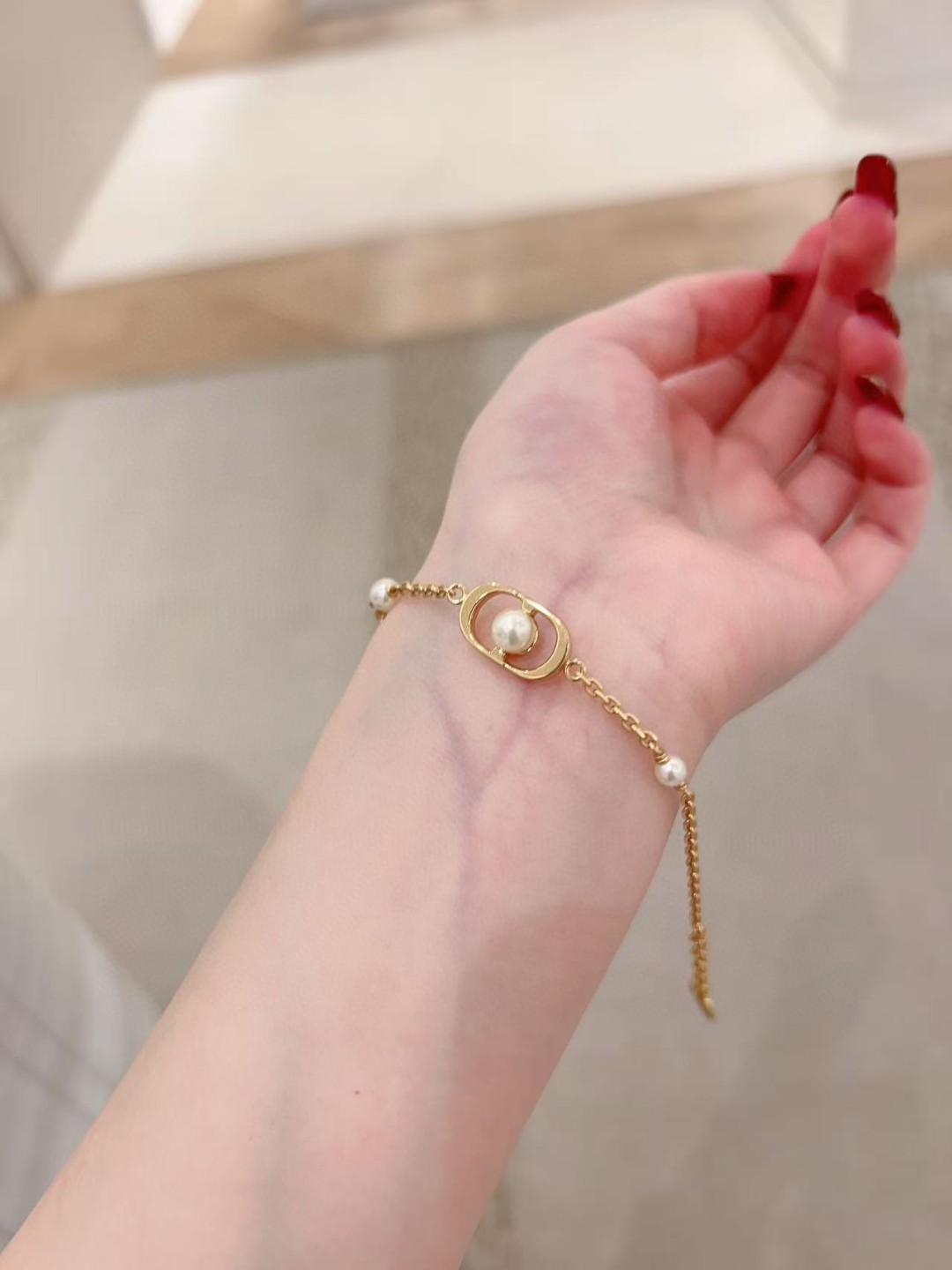 Dior CD Pearl Bracelet