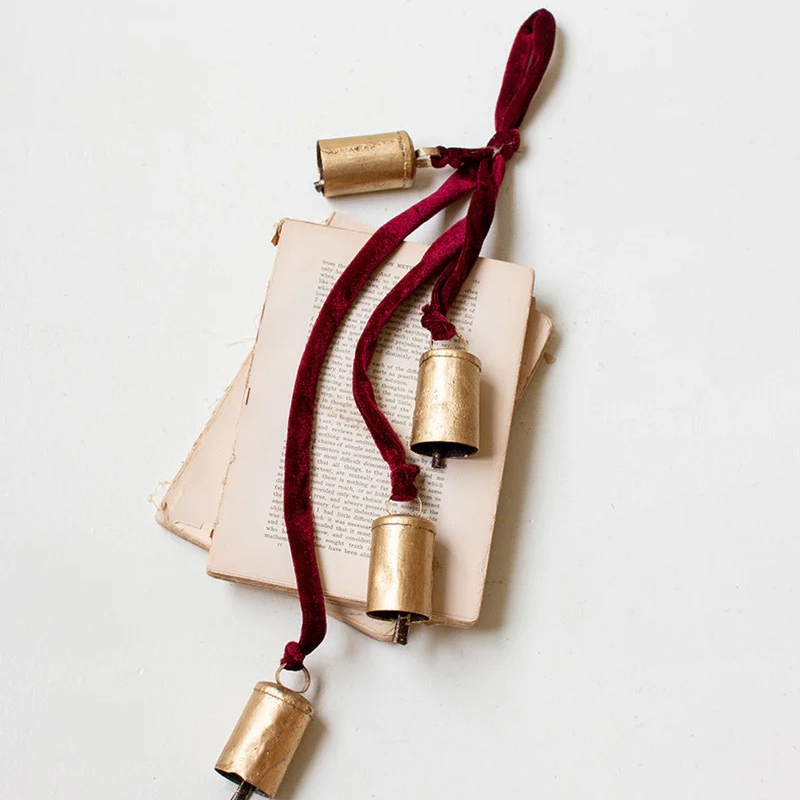🎄Early Christmas Sale 49% OFF🔥Christmas Bell Cluster with Velvet Rope