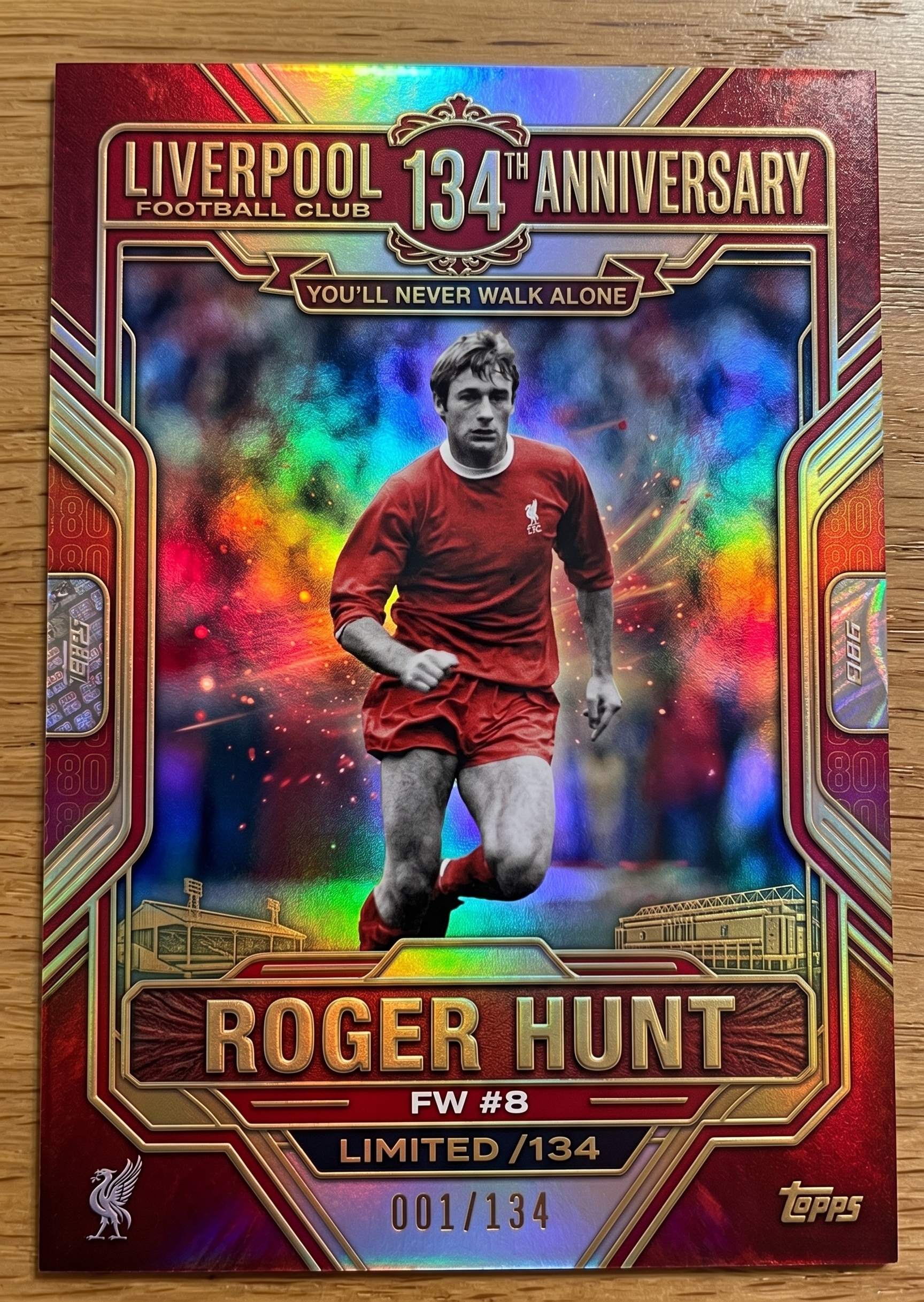 Liverpool Football Club 134th Anniversary Legacy Collection Cards
