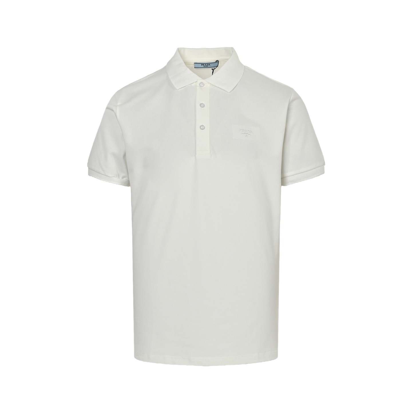Prada 25ss obscure embroidered small logo Polo short sleeve