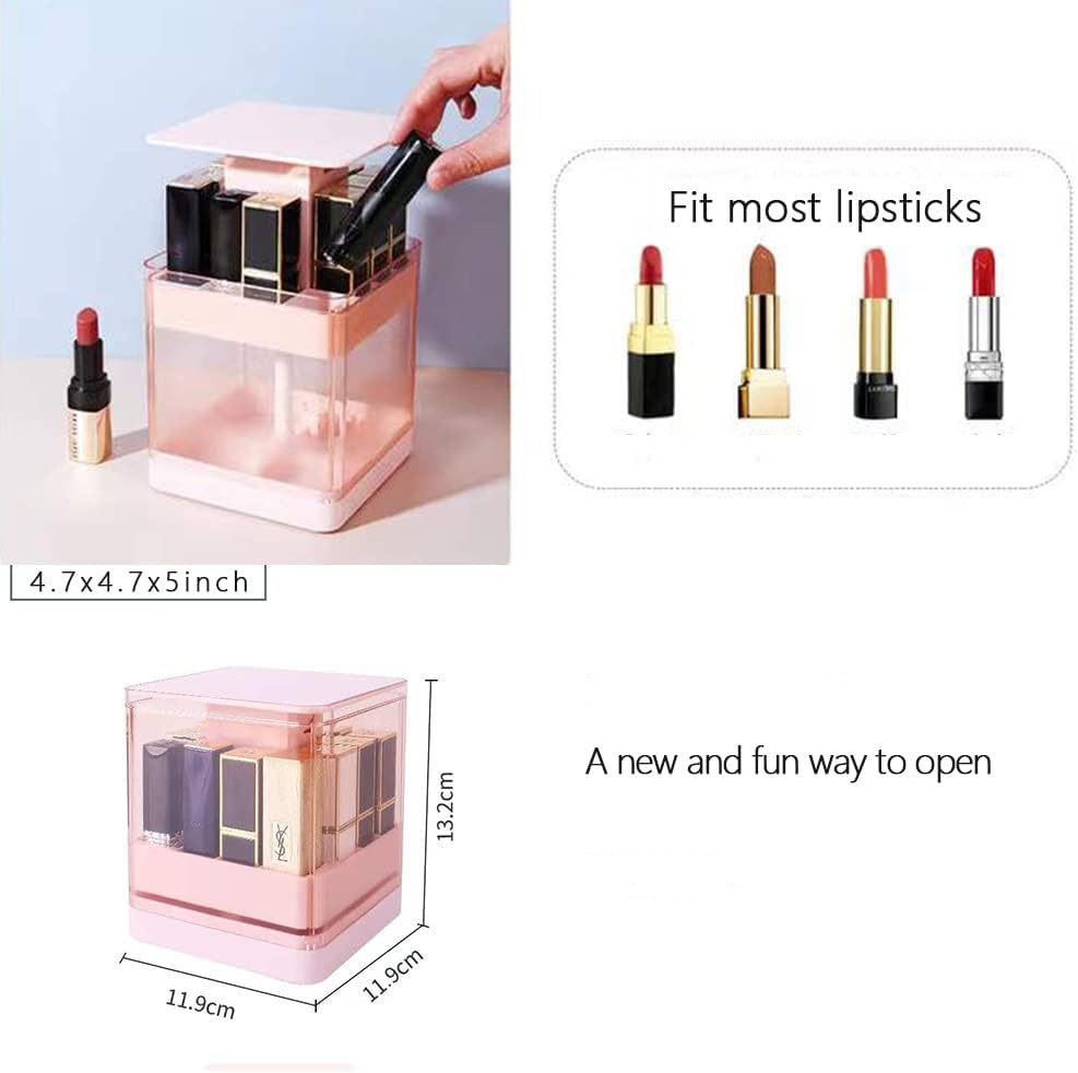 🔥ON SALE🔥12 Spaces Press-Type Automatic Lift Lip Gloss Holder Organizer