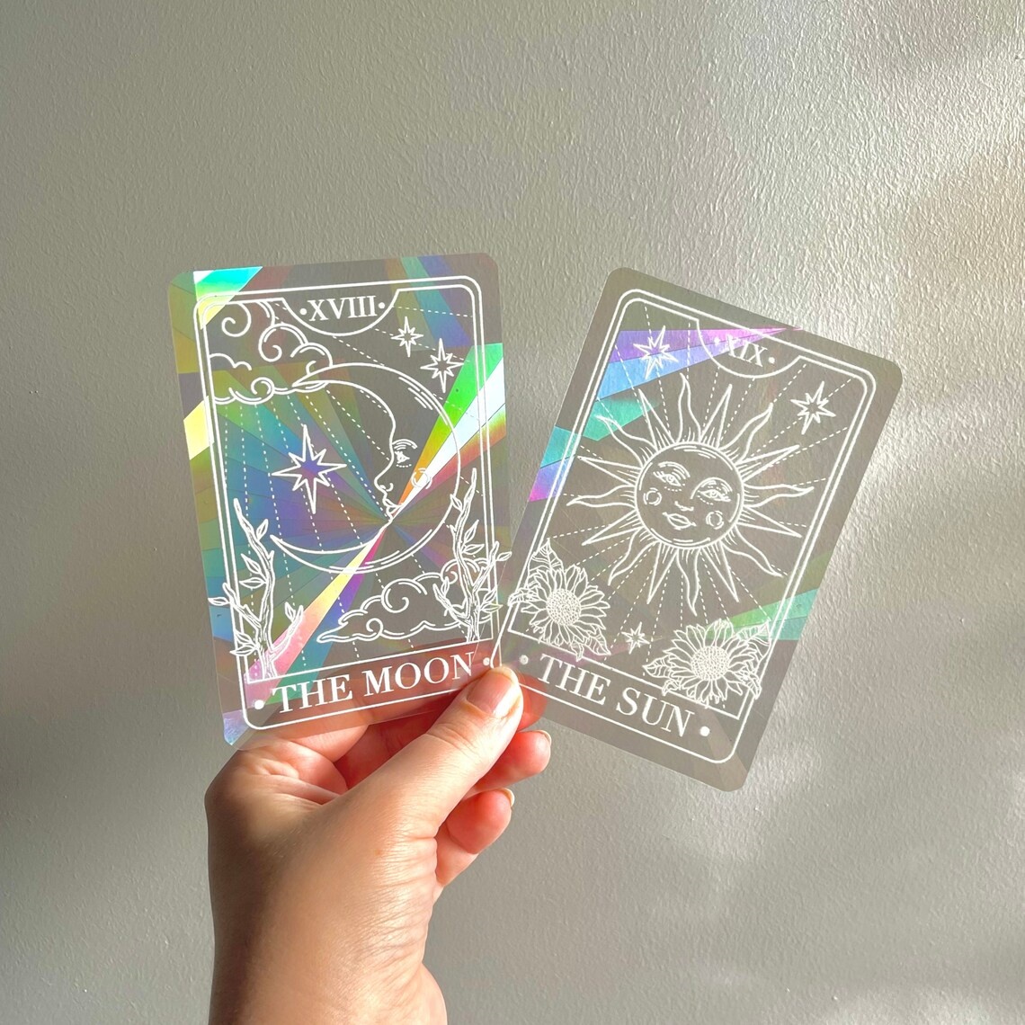 🌈Tarot Card Suncatcher Sticker