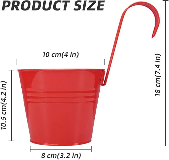🎍🎍Metal Bucket Hanging Flower Pot(🌺Flash Sale - 50% Off)