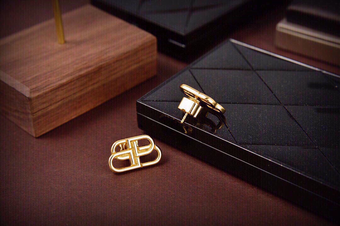 Balenciaga BB distressed earrings