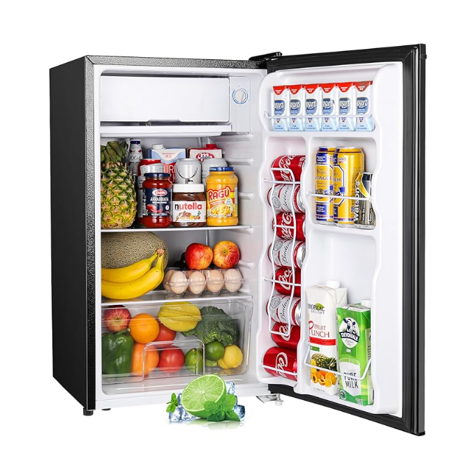 Upstreman 3.2 Cu.Ft Mini Fridge with Freezer